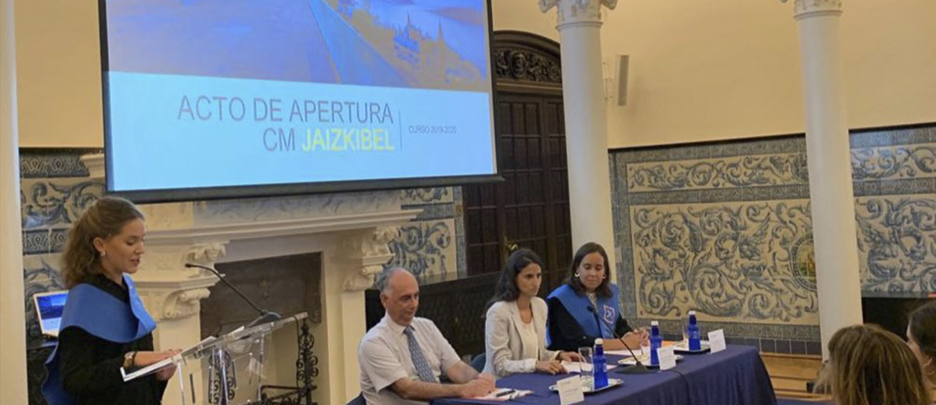 Un instante del acto de apertura del CM Jaizkibel